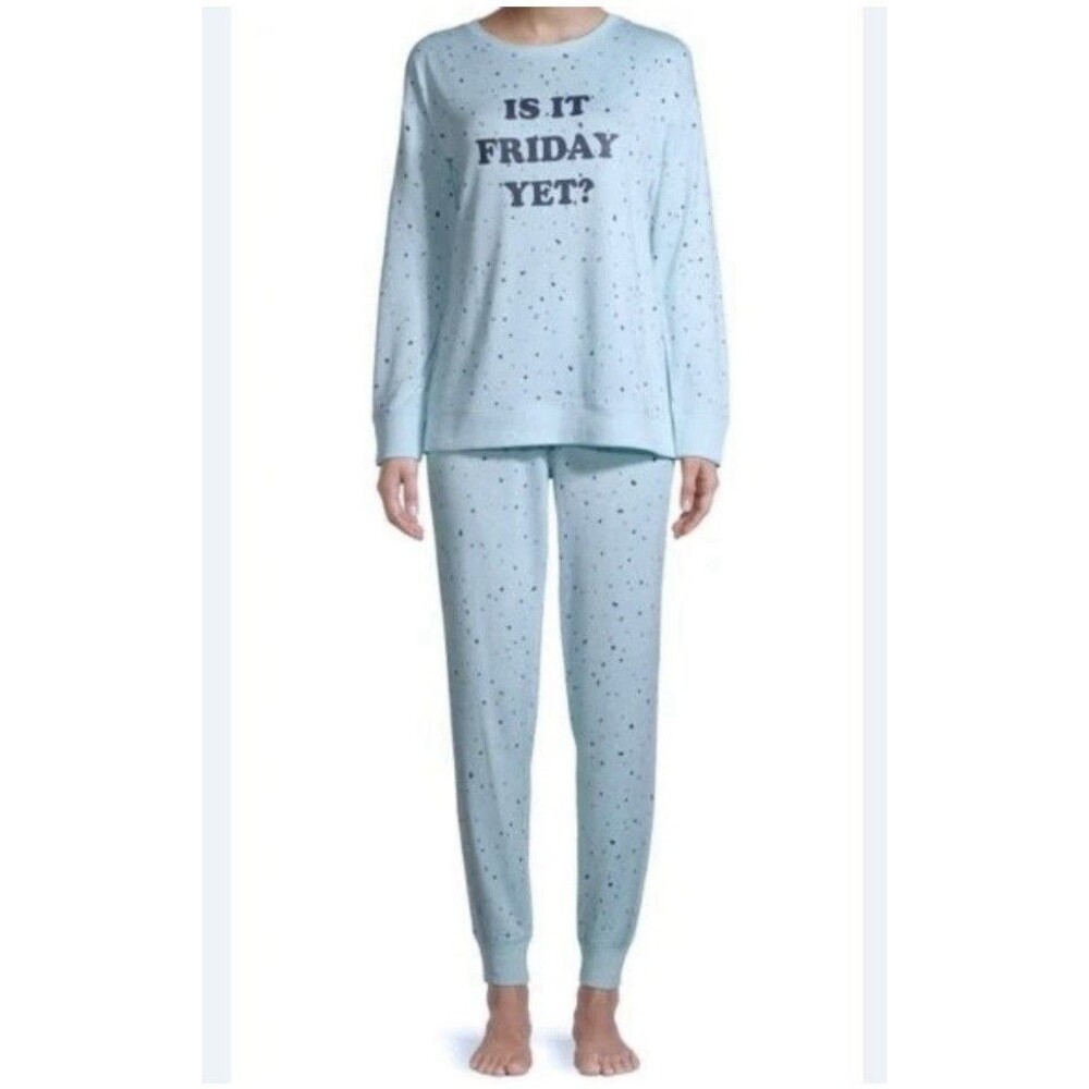 Secret Treasure Women's Pajama Set IS IT FRIDAY YET Size 2X (18W-20W)